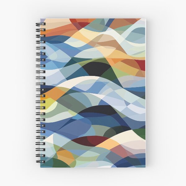 Item preview, An abstract Design features a dynamic and flowing pattern of overlapping, curved shapes in a vibrant color palette.  designed and sold by HEMRO.