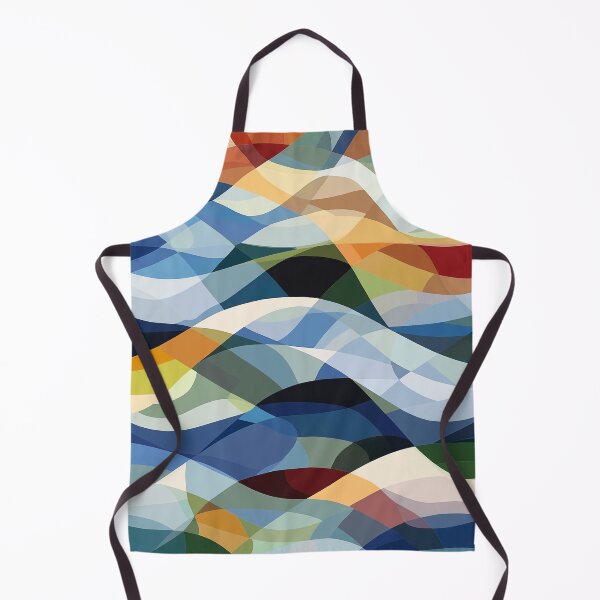 Item preview, An abstract Design features a dynamic and flowing pattern of overlapping, curved shapes in a vibrant color palette. designed and sold by HEMRO.