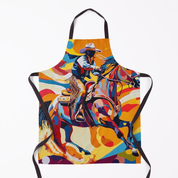 Item preview, Horse and rider rodeo psychedelic Active Outdoors Inspired  designed and sold by CDC40.
