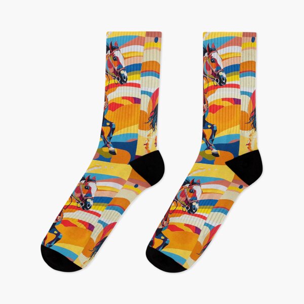 Item preview, Horse and rider rodeo psychedelic Active Outdoors Inspired  designed and sold by CDC40.
