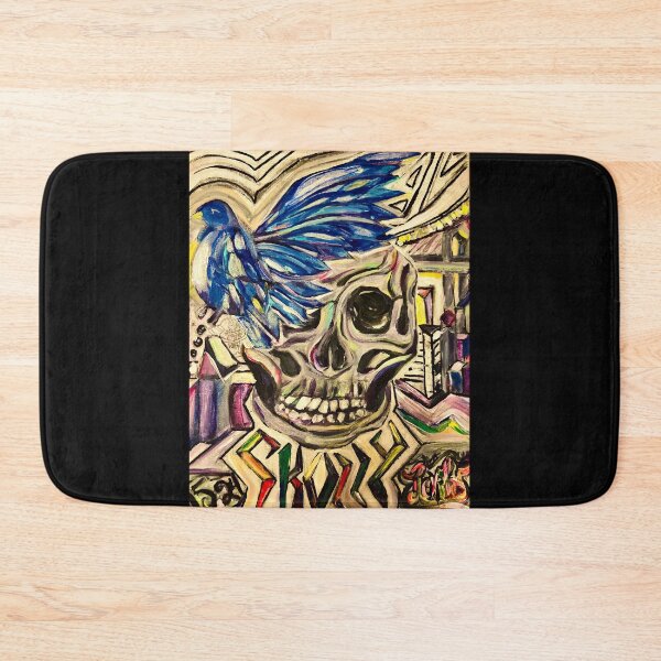 Item preview, Skull NYC BlueBird Skyline designed and sold by HealingCreate47.