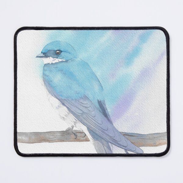 Item preview, Tree swallow watercolor portrait designed and sold by L'Atelier Oranjade.