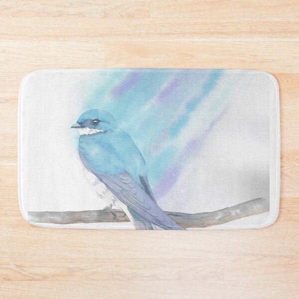 Item preview, Tree swallow watercolor portrait designed and sold by L'Atelier Oranjade.
