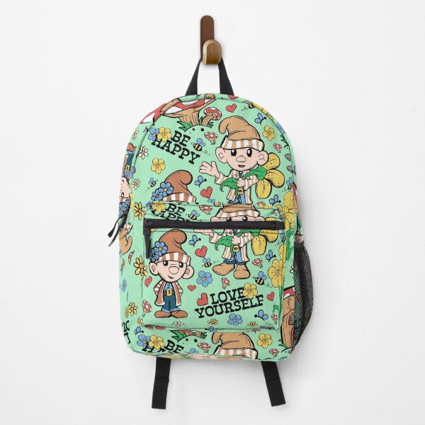 Item preview, Cute Gnome Seamless Pattern Dark Aqua BG designed and sold by Jessica Erin.