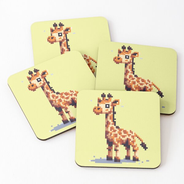Item preview, 8 Bit Pixel Giraffe designed and sold by BugandAcorn.