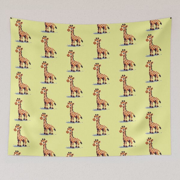 Item preview, 8 Bit Pixel Giraffe designed and sold by BugandAcorn.