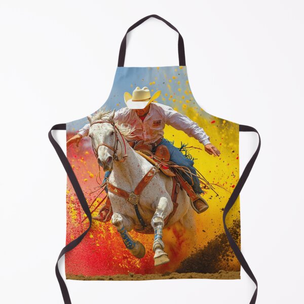 Item preview, Rodeo rider splashes of colour Active Outdoors Inspired Art designed and sold by CDC40.
