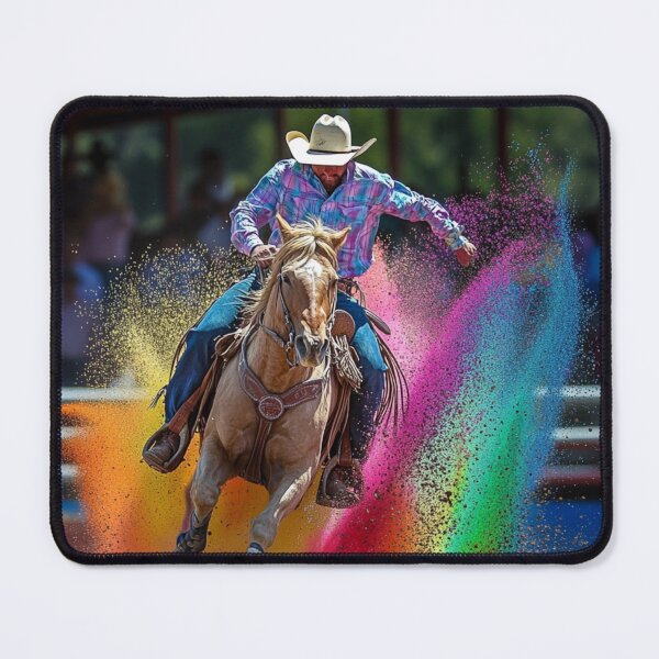 Item preview, Rodeo rider splashes of colour Active Outdoors Inspired Art designed and sold by CDC40.