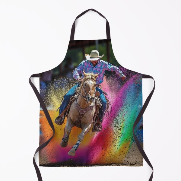 Item preview, Rodeo rider splashes of colour Active Outdoors Inspired Art designed and sold by CDC40.