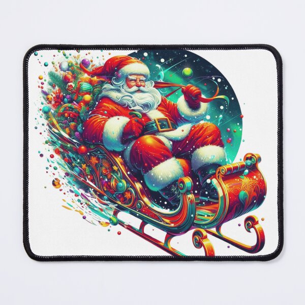 Item preview, Santa's Tumble Colorful Christmas Chaos designed and sold by TLaithStore.