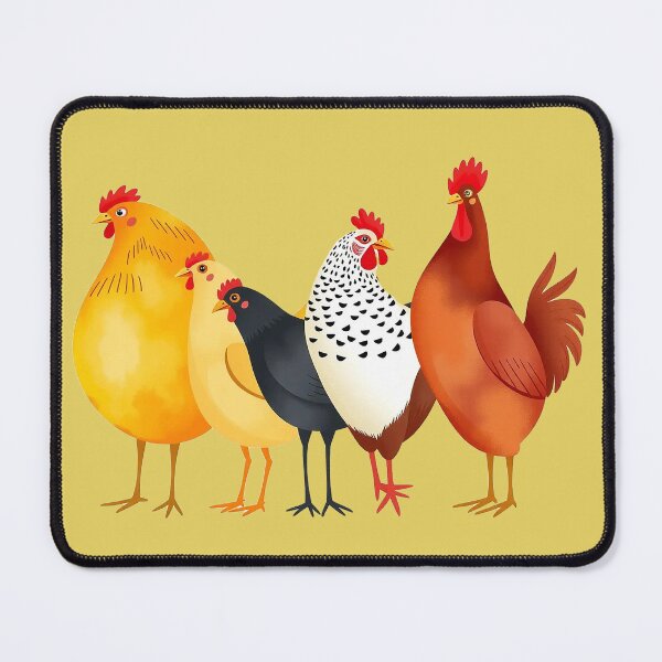 Item preview, Colorful Chickens, Farmyard Friends - for all the chicken lovers out there designed and sold by bubblylive.