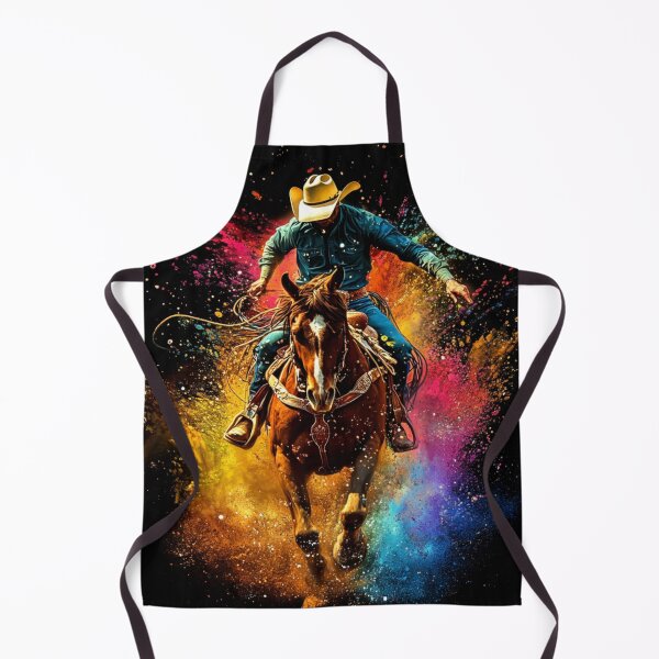 Item preview, Rodeo rider splashes of colour Active Outdoors Inspired Art designed and sold by CDC40.