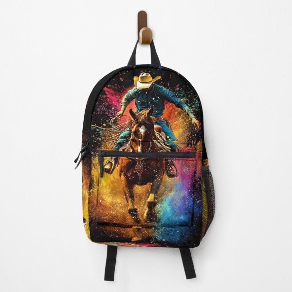 Item preview, Rodeo rider splashes of colour Active Outdoors Inspired Art designed and sold by CDC40.