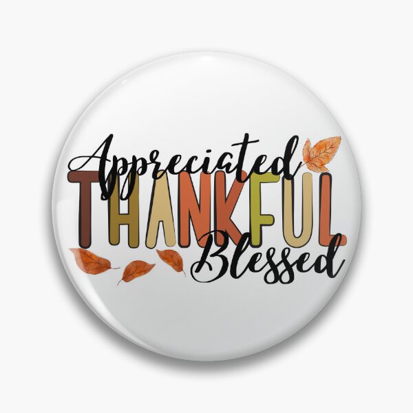 Item preview, Appreciated, thankful, blessed. Thanksgiving Typography Design designed and sold by FreeSoulLab.