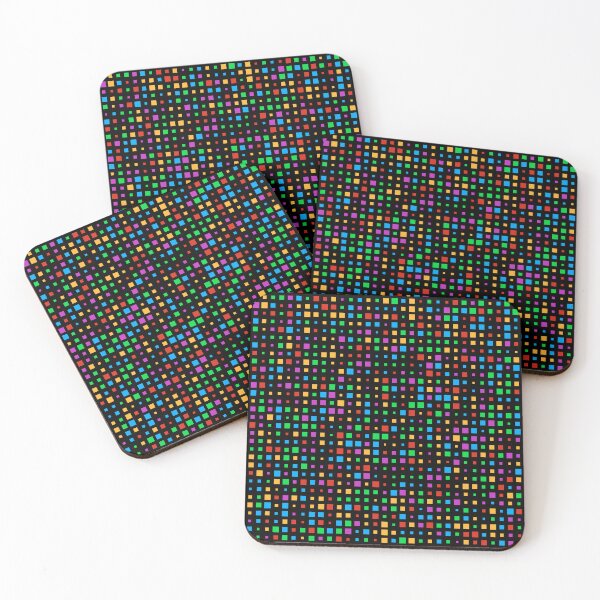 Item preview, Retro 80s Color Blocks, Disco Ball, Pixelated Seamless Pattern designed and sold by LaVacheDesign.