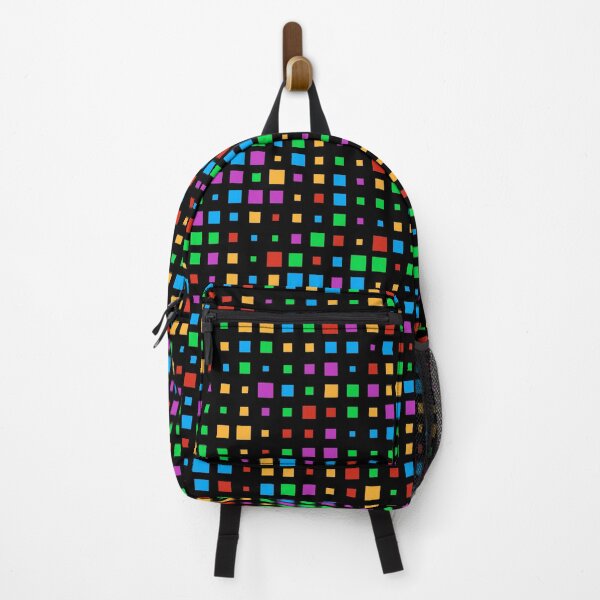 Item preview, Retro 80s Color Blocks, Disco Ball, Pixelated Seamless Pattern designed and sold by LaVacheDesign.