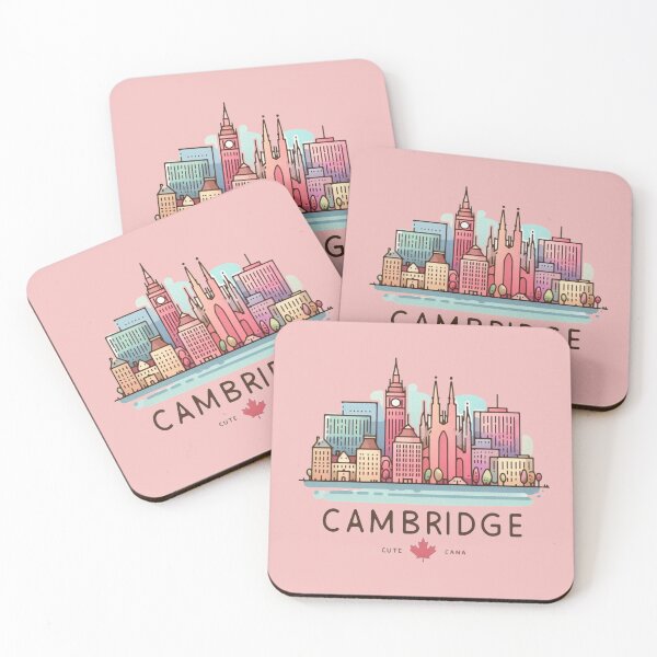 Item preview, Cambridge Canada Minimalist Sticker Design with 3D Landscape,  designed and sold by PaintMeWorld.