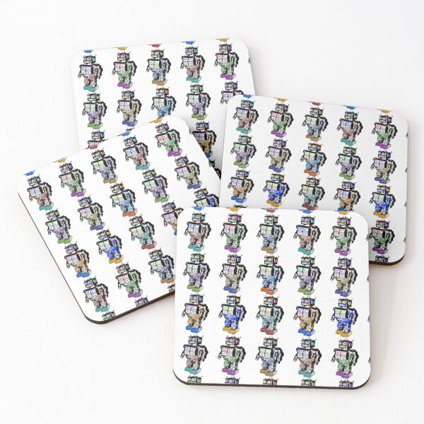 Item preview, 9 Retro Robots designed and sold by Ravvick.