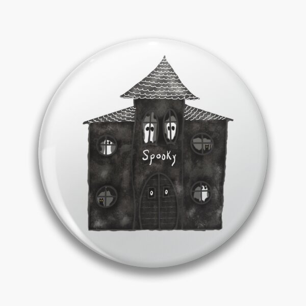 Item preview, Spooky old house with ghosts and cats designed and sold by Jane Domenech.