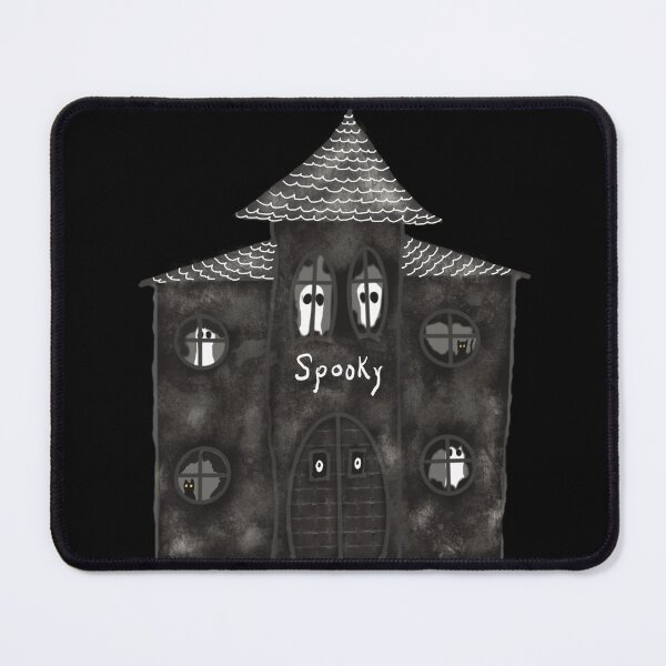 Item preview, Spooky old house with ghosts and cats designed and sold by Jane Domenech.