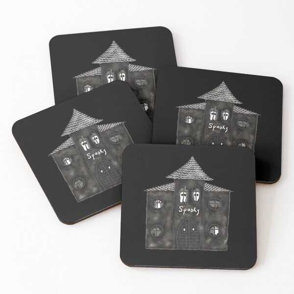 Item preview, Spooky old house with ghosts and cats designed and sold by Jane Domenech.