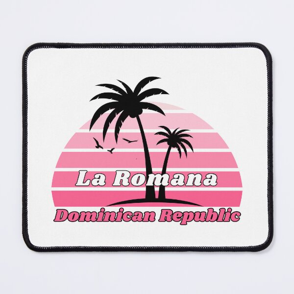 Item preview, Retro La Romana Beach Dominican Republic Palm Tree at Sunset Souvenirs designed and sold by karmdaf.
