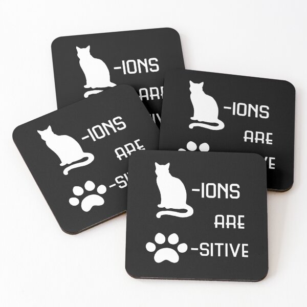 Item preview, Cations are pawsitive, chemistry joke, cat lovers designed and sold by FABulousStudio.