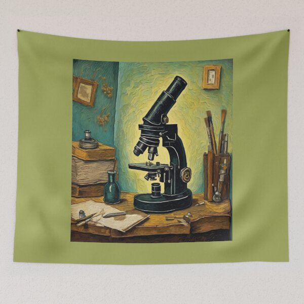 Item preview,  "Unveiling History: The Historic Microscope" designed and sold by Artisticanvas.