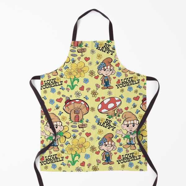 Item preview, Cute Gnome Seamless Pattern Yellow BG designed and sold by Jessica Erin.