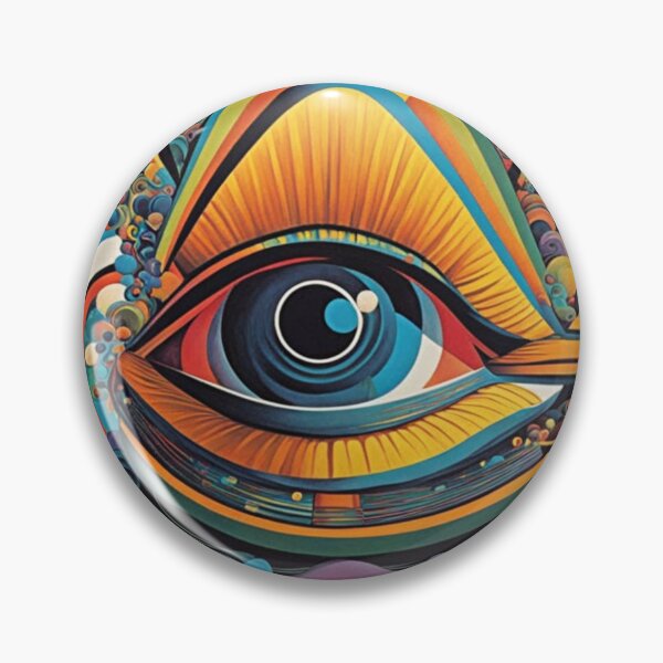 Artikelvorschau, Psychedelisches Kunstwerk „Horror Vacui“ aus den 1960ern entworfen und verkauft von HLPsychDesigns.