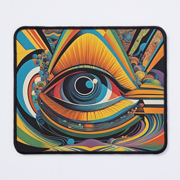 Item preview, 1960s Horror Vacui Psychedelic Artwork designed and sold by HLPsychDesigns.