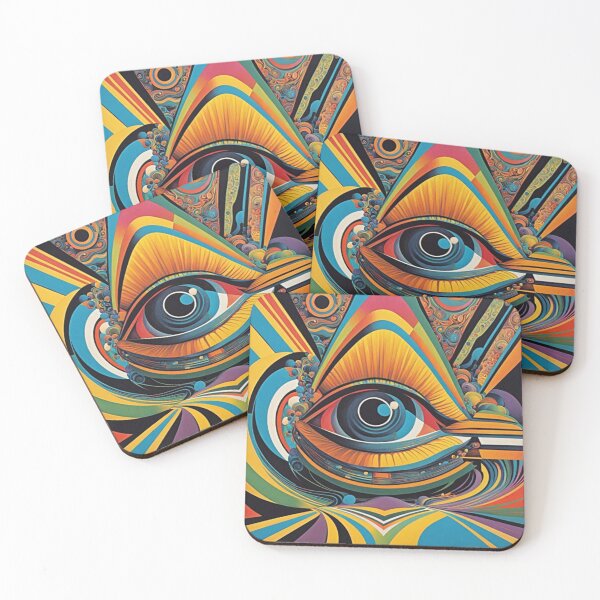 Item preview, 1960s Horror Vacui Psychedelic Artwork designed and sold by HLPsychDesigns.