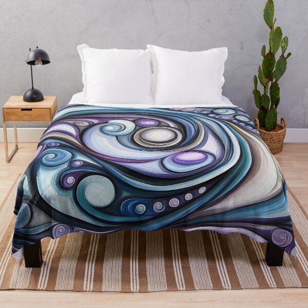 Item preview, abstract painting features a mesmerizing interplay of swirling lines designed and sold by HEMRO.