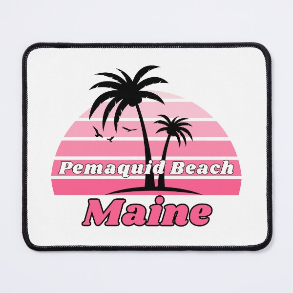Item preview, Retro Cool Pemaquid Beach Maine Palm Tree at Sunset Souvenirs designed and sold by karmdaf.