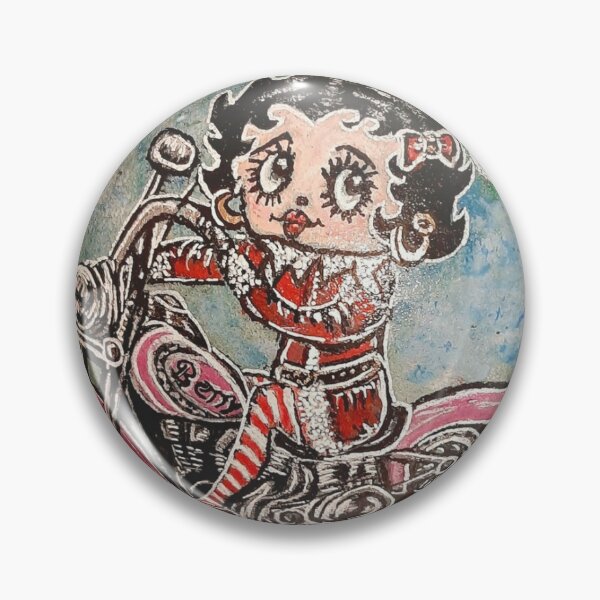 Item preview, Christmas Betty on a motorbike designed and sold by Viviartiste.