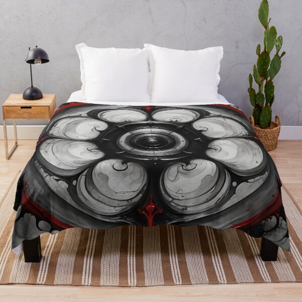 Item preview, Dark Elegance Mandala with Red Accents designed and sold by MandalasShops.