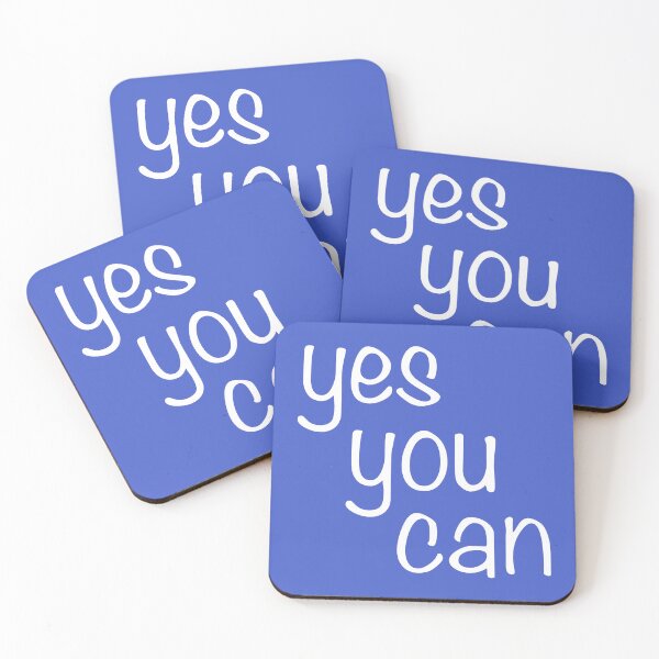 Item preview, Yes You Can white-blue designed and sold by JRP Design.