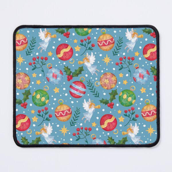 Item preview, Christmas pattern with tree balls and angels 1 designed and sold by Anna-StekArt.