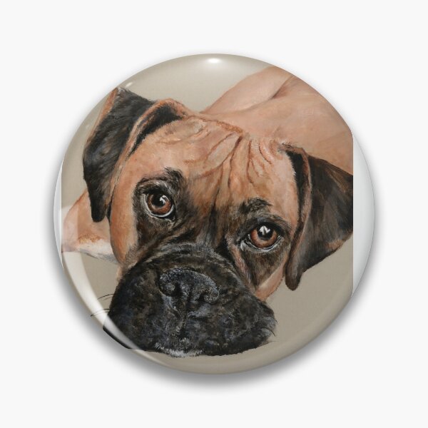 Item preview, Boxer Dog Painting designed and sold by MadeWithHart.