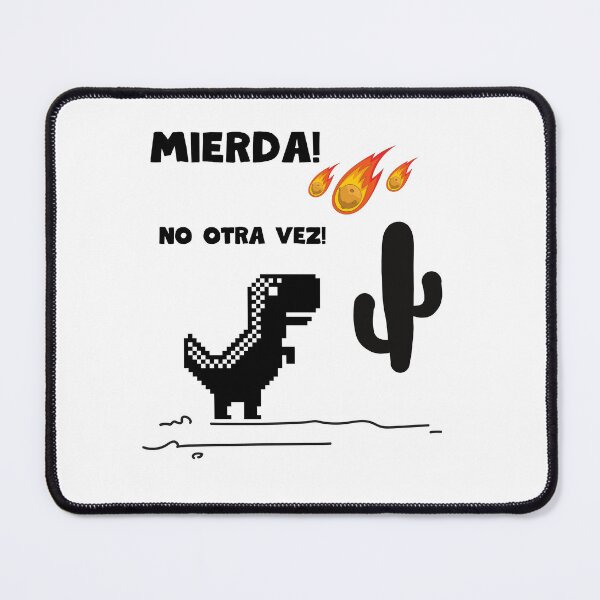 Item preview, Pixelated Dino Mierda no otra vez Spanish lovers designed and sold by ZMaria.