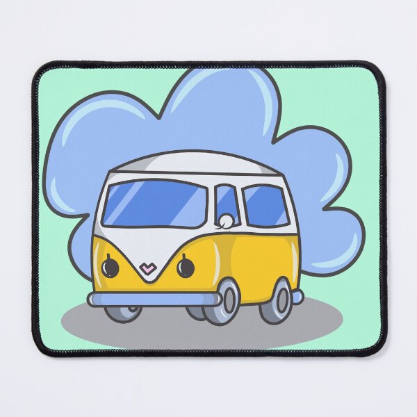Item preview, Kawaii Minivan yellow adventure designed and sold by Lullaby123.