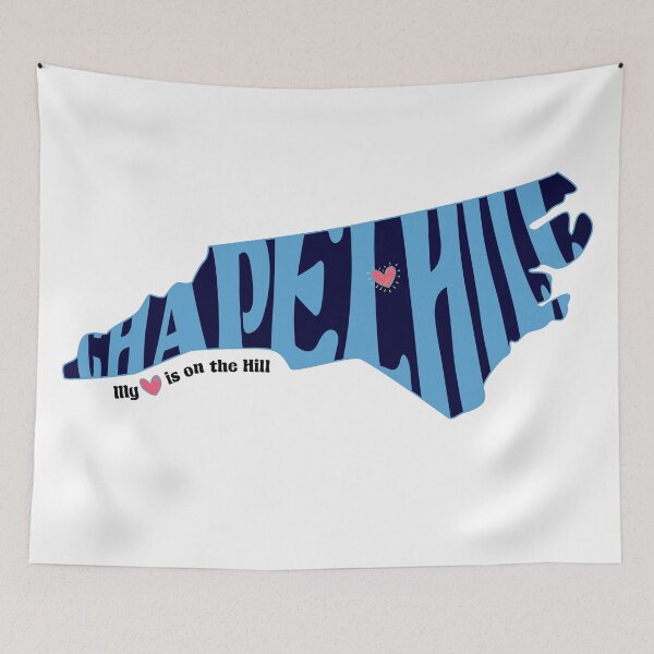 Item preview, My heart is on the Hill (navy) designed and sold by RensMama.