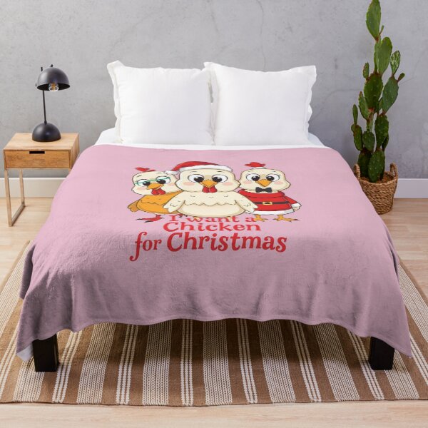 Item preview, I Want a Chicken for Christmas - Cute Holiday Farm Humor, chick designed and sold by bubblylive.