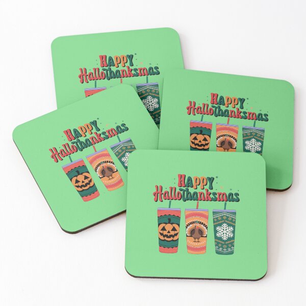 Item preview, Happy Hallothanksmas Green Tumbler Design designed and sold by Peter Stawicki.