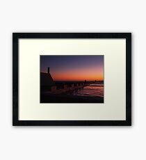 NEWCASTLE NSW OCEAN BATHS Framed Print