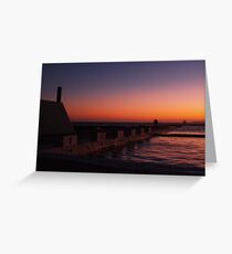NEWCASTLE NSW OCEAN BATHS Greeting Card
