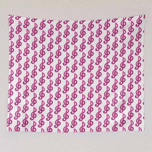 Item preview, Pink Gradient Treble Clef designed and sold by MusicQueen17.