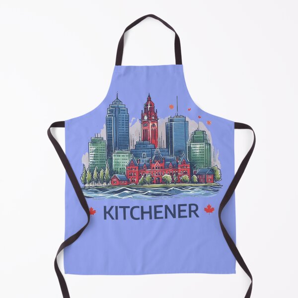 Item preview, Minimalist Kitchener Canada Skyline in Watercolor,  designed and sold by PaintMeWorld.