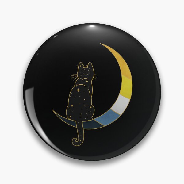 Item preview, Aroace Cat Moon Space LGBT Asexual Aromantic Pride Flag designed and sold by Clara Hollins.