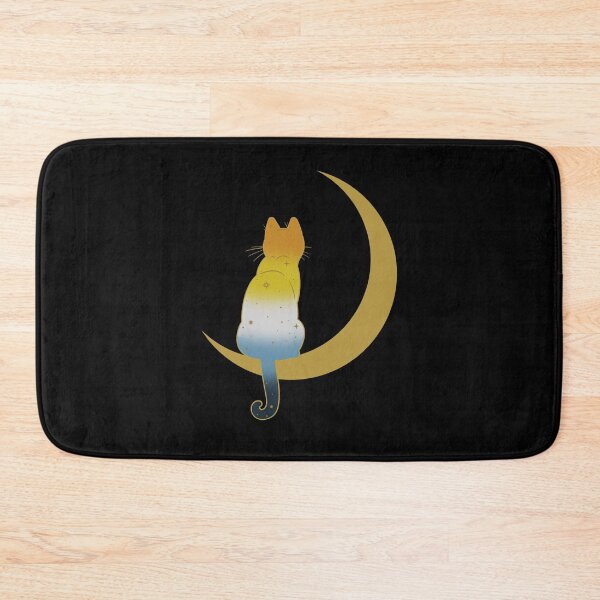 Item preview, Aroace Cat Moon Space LGBT Asexual Aromantic Pride Flag designed and sold by Clara Hollins.